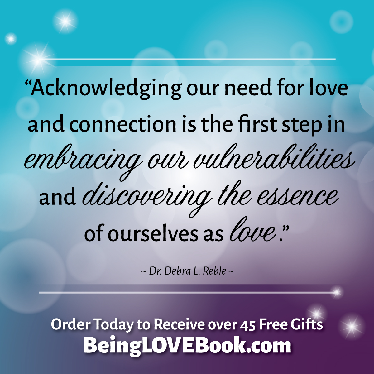 A manifesto of Love! Order your copy of #BeingLove by Dr. Debra Reble today and receive over 45 personal and spiritual development gifts--for a LIMITED TIME! www.BeingLoveBook.com